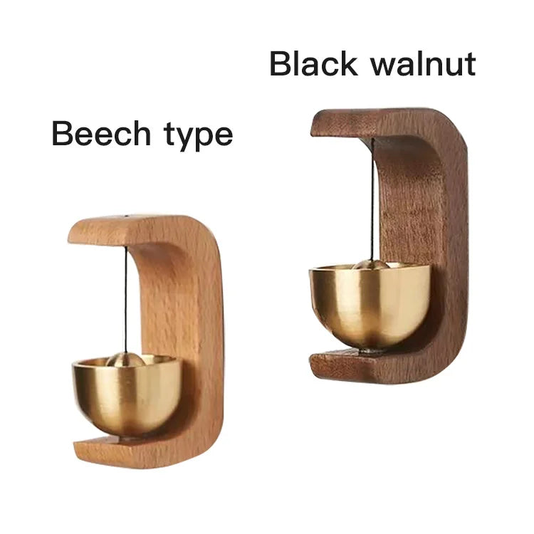 Dopamine Magnetic Wind Bell – Copper & Wood Inhalation Chime, Beech or Walnut, for Home, Car & Door Decoration