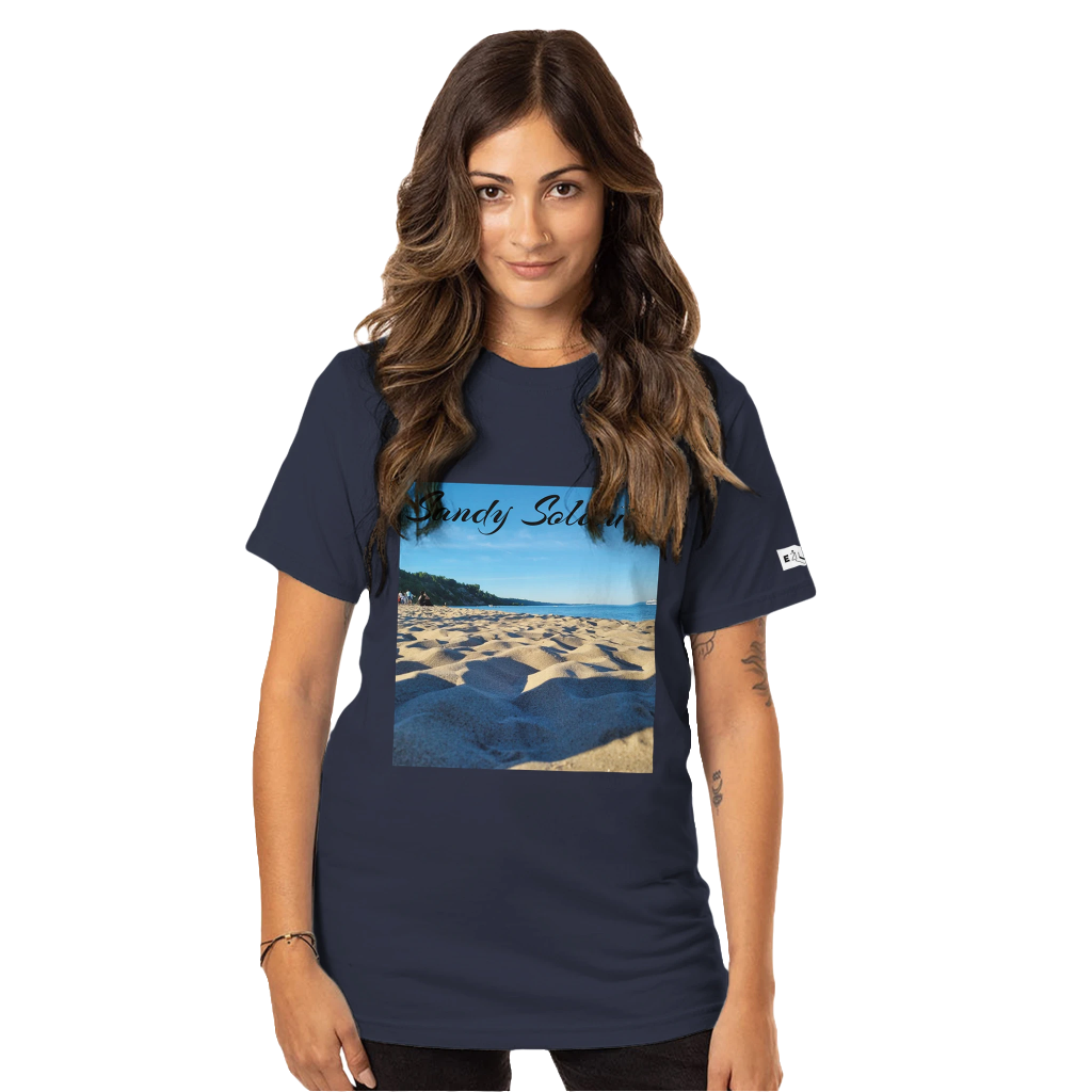 Organic Unisex Crewneck T-shirt | Bluffer’s Beach View – Econscious EC1000